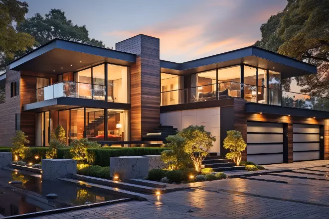 A beautiful home with a second story addition