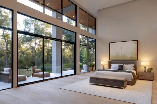 bedroom with outdoor access