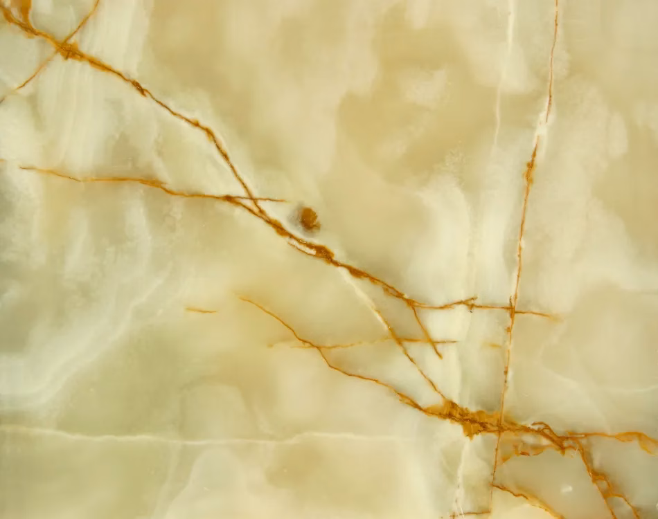 Close up of onyx countertop