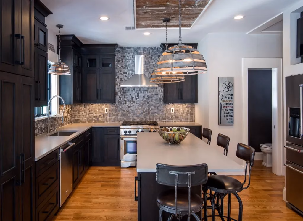 Dim kitchen island lights