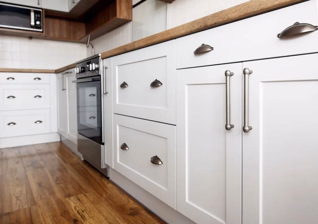 Frameless kitchen cabinets