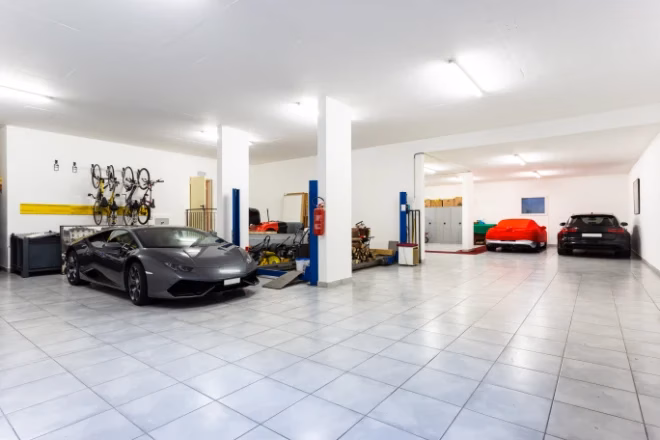 a luxury home addition garage
