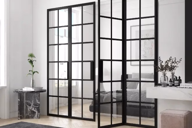 Interior glass walls are another strategy for maximizing natural light