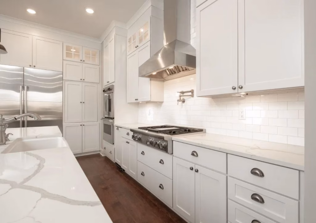 Modern all white kitchen