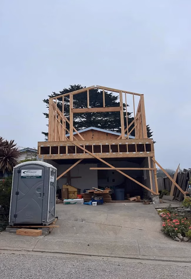 Second story addition framing constructed by Home Pride