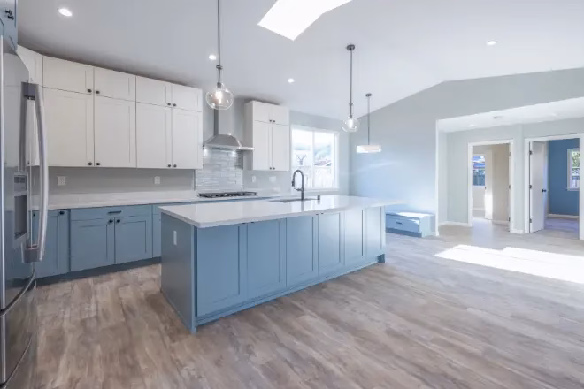 Small house additions can include kitchen expansions, like this one