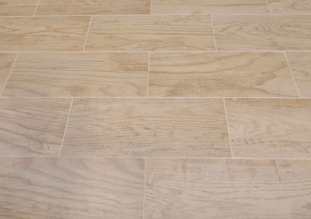 Vinyl tile looking like wood